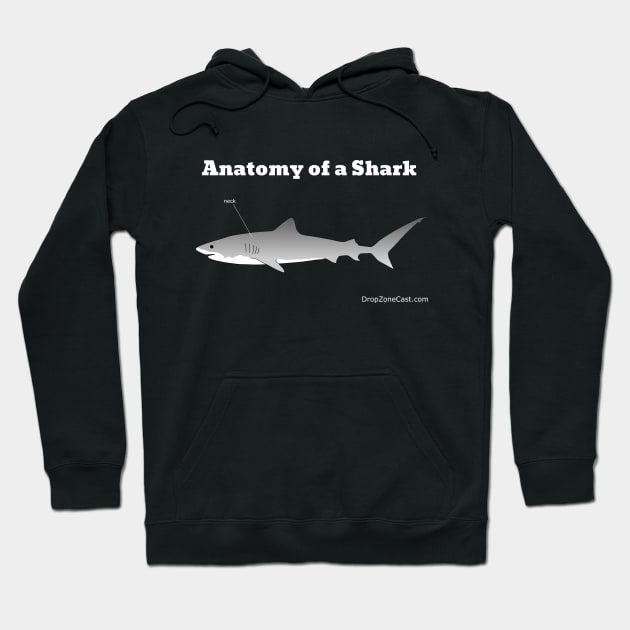 Anatomy of a Shark T-Shirt (white text) Hoodie by dege13